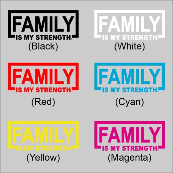 FAMILY Is My Strength Stickers